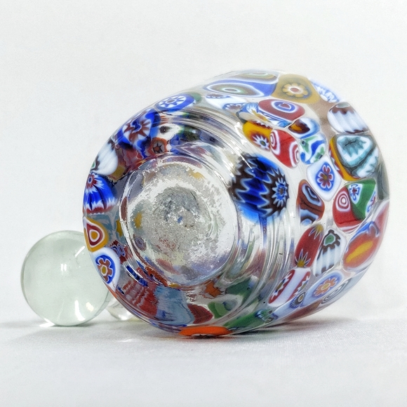 *SOLD* Murano Italy Millefiori Murinne glass decanter scent bottle - Picture 8 of 11